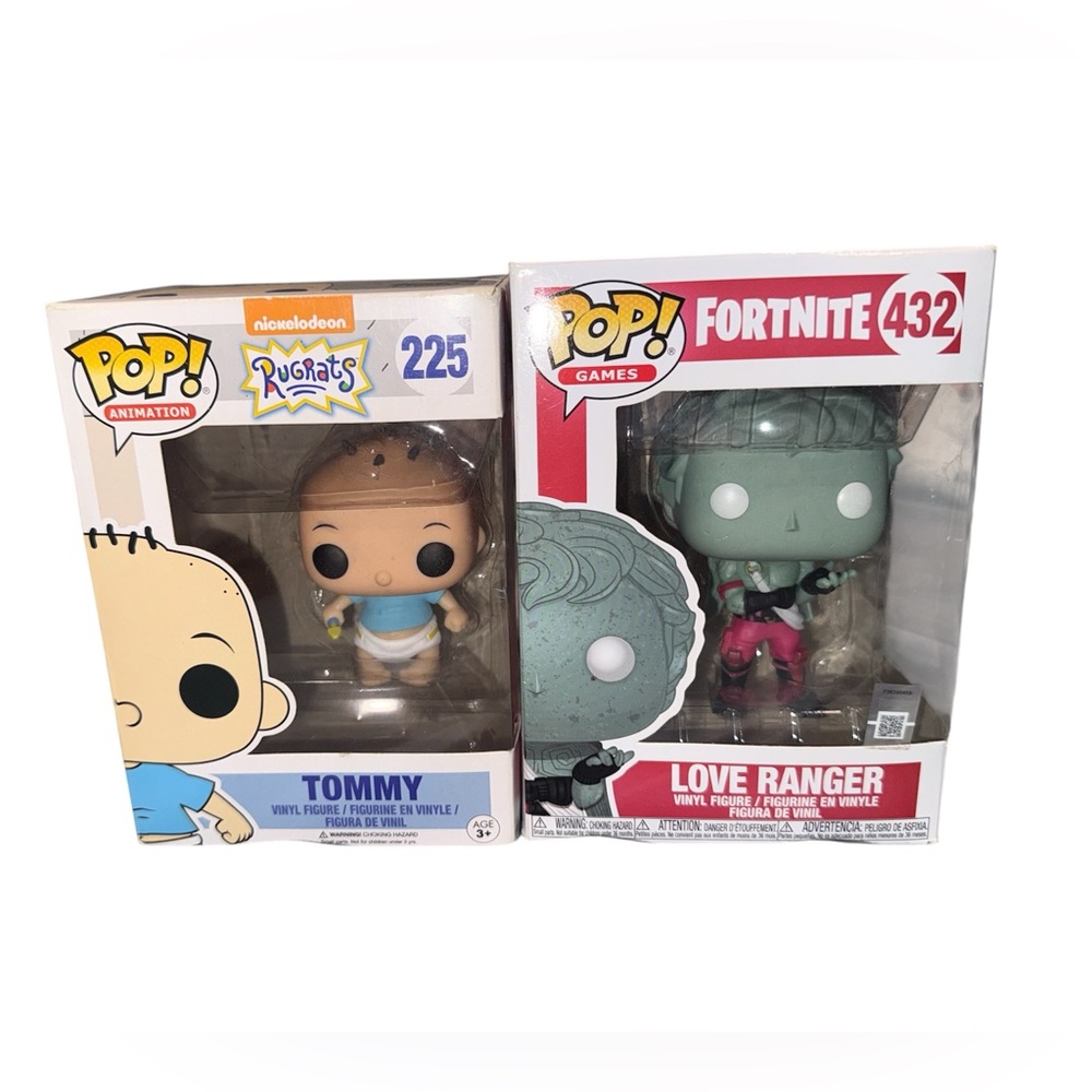 Funko Pop Television Rugrats Tommy Pickles #225 & Fortnite - Love Ranger #432